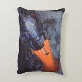 ヴィンテージSFムーンロケット爆破 アクセントクッション (裏面(縦))