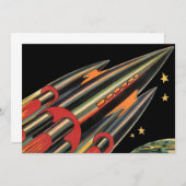 ヴィンテージSFロケット船(宇宙スター) (正面/裏面)