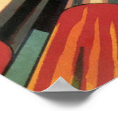 ヴィンテージSFロケット船(宇宙スター) ポスター (角)