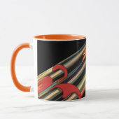 ヴィンテージSFロケット船(宇宙スター) マグカップ (左)