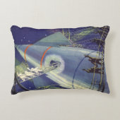 ヴィンテージSFロケット飛行士 アクセントクッション (正面)