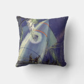 ヴィンテージSFロケット飛行士 クッション (裏面)