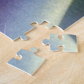 ヴィンテージSFロケット、惑星による宇宙 ジグソーパズル (側面)