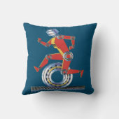 ヴィンテージSFロボットランニングロボットとホイール クッション (裏面)