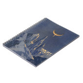 ヴィンテージSF三日月雪惑星 ノートブック (左側)