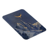 ヴィンテージSF三日月雪惑星 マグネット (右側)