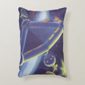 ヴィンテージSF周回宇宙駅 アクセントクッション (正面(垂直))