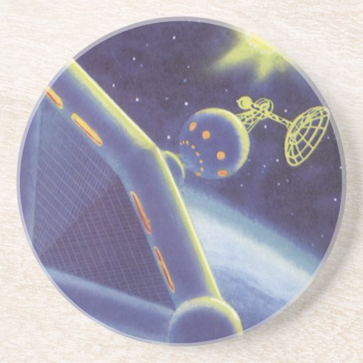 ヴィンテージSF周回宇宙駅 コースター (正面)