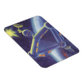 ヴィンテージSF周回宇宙駅 マグネット (右側)