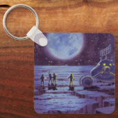 ヴィンテージSF地球ローバーエイリアンオンムーン キーホルダー (正面)