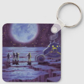 ヴィンテージSF地球ローバーエイリアンオンムーン キーホルダー (裏面)