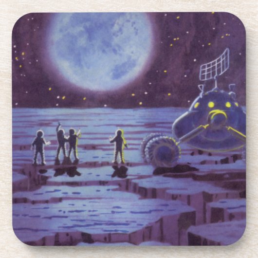 ヴィンテージSF地球ローバーエイリアンオンムーン コースター (正面)