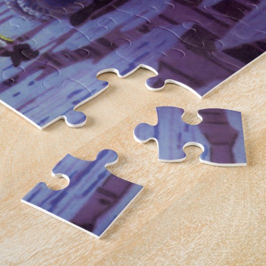 ヴィンテージSF地球ローバーエイリアンオンムーン ジグソーパズル (側面)