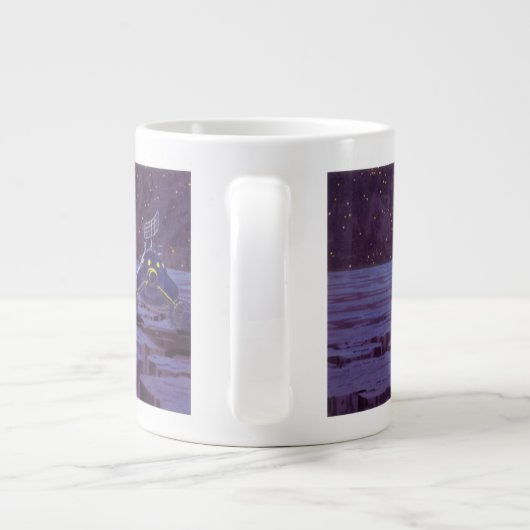 ヴィンテージSF地球ローバーエイリアンオンムーン ジャンボコーヒーマグカップ (裏面)