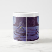 ヴィンテージSF地球ローバーエイリアンオンムーン ジャンボコーヒーマグカップ (正面)