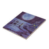 ヴィンテージSF地球ローバーエイリアンオンムーン タイル (側面)