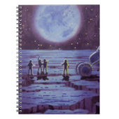 ヴィンテージSF地球ローバーエイリアンオンムーン ノートブック (正面)