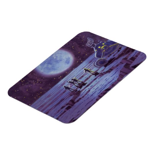 ヴィンテージSF地球ローバーエイリアンオンムーン マグネット (左側)