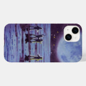 ヴィンテージSF地球ローバーエイリアンオンムーン Case-Mate iPhoneケース (裏面 (横))