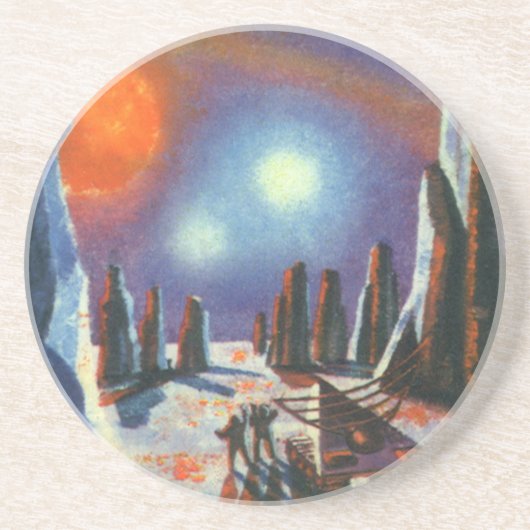 ヴィンテージSF外国人惑星とエイリアン コースター (正面)