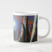 ヴィンテージSF外国人惑星とエイリアン ジャンボコーヒーマグカップ (右)