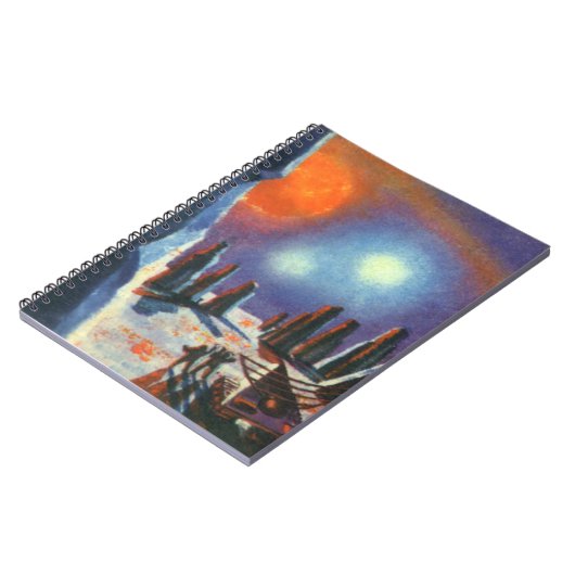 ヴィンテージSF外国人惑星とエイリアン ノートブック (左側)