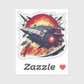 ヴィンテージSF夢 – Steampunk Spaceship シール (シート)