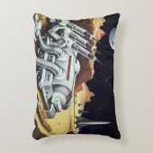 ヴィンテージSF宇宙月面駅 アクセントクッション (正面(垂直))