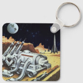 ヴィンテージSF宇宙月面駅 キーホルダー (裏面)