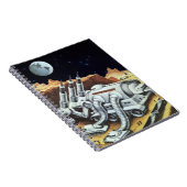 ヴィンテージSF宇宙月面駅 ノートブック (右側)