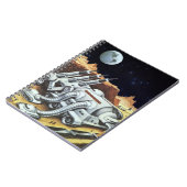 ヴィンテージSF宇宙月面駅 ノートブック (左側)