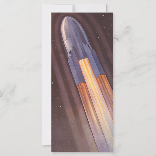 ヴィンテージSF宇宙船ロケット (正面)