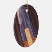 ヴィンテージSF宇宙船ロケット セラミックオーナメント (右)