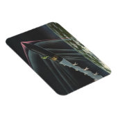 ヴィンテージSF宇宙飛行士がロケットに乗る マグネット (右側)