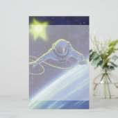 ヴィンテージSF宇宙飛行士の宇宙ウォーク (スタンド正面)