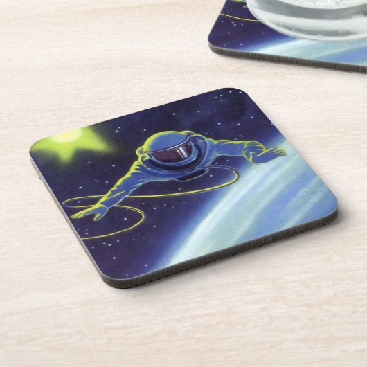 ヴィンテージSF宇宙飛行士の宇宙ウォーク コースター (左側)