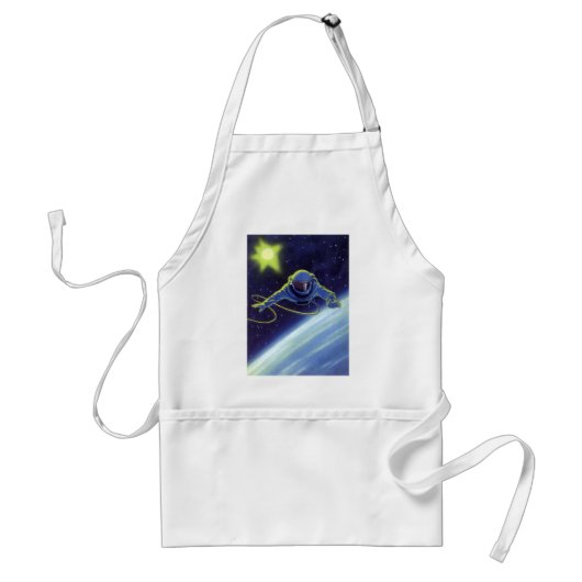 ヴィンテージSF宇宙飛行士の宇宙ウォーク スタンダードエプロン (正面)