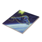 ヴィンテージSF宇宙飛行士の宇宙ウォーク タイル (側面)