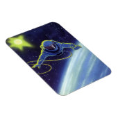 ヴィンテージSF宇宙飛行士の宇宙ウォーク マグネット (右側)