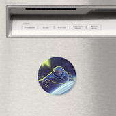 ヴィンテージSF宇宙飛行士の宇宙ウォーク マグネット (インサイチュ (食洗機))