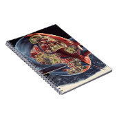 ヴィンテージSF宇宙飛行士ロケット宇宙船 ノートブック (右側)