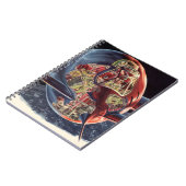 ヴィンテージSF宇宙飛行士ロケット宇宙船 ノートブック (左側)