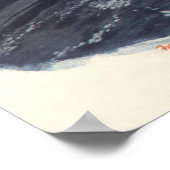 ヴィンテージSF宇宙飛行士ロケット宇宙船 ポスター (角)