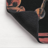 ヴィンテージSF宇宙飛行士握手エイリアン マウスパッド (コーナー)