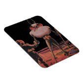 ヴィンテージSF宇宙飛行士握手エイリアン マグネット (右側)