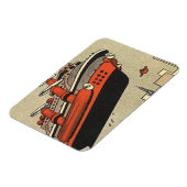 ヴィンテージSF巡航船ヘリコプター マグネット (左側)