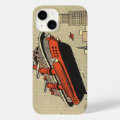 ヴィンテージSF巡航船ヘリコプター Case-Mate iPhoneケース (裏面)