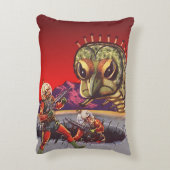 ヴィンテージSF巨大百足虫戦争 アクセントクッション (裏面(縦))