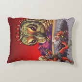 ヴィンテージSF巨大百足虫戦争 アクセントクッション (裏面)