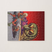 ヴィンテージSF巨大百足虫戦争 ジグソーパズル (横)